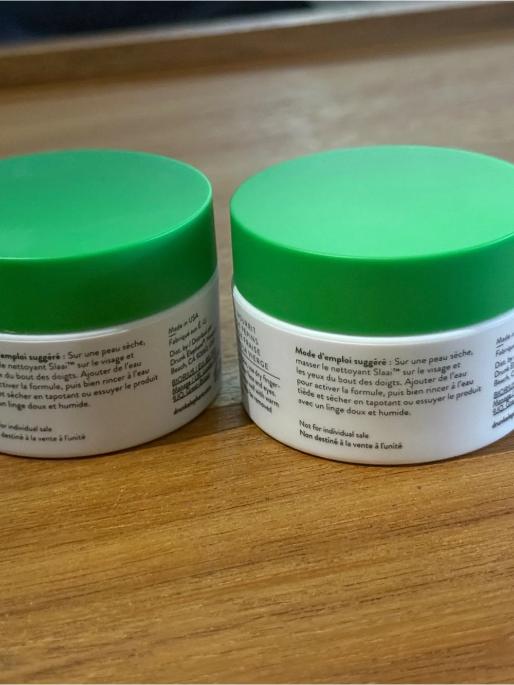 Drunk Elephant Slaai Makeup-Melting Butter Cleanser .77 oz balm x2 NEW